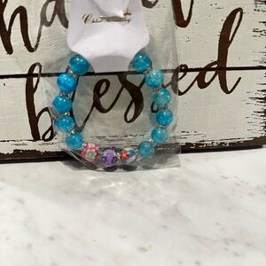 Chloe + Isabel Turquoise and Lavender Beaded Bracelet